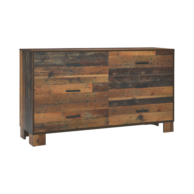 Sidney King Panel Bed Rustic Pine