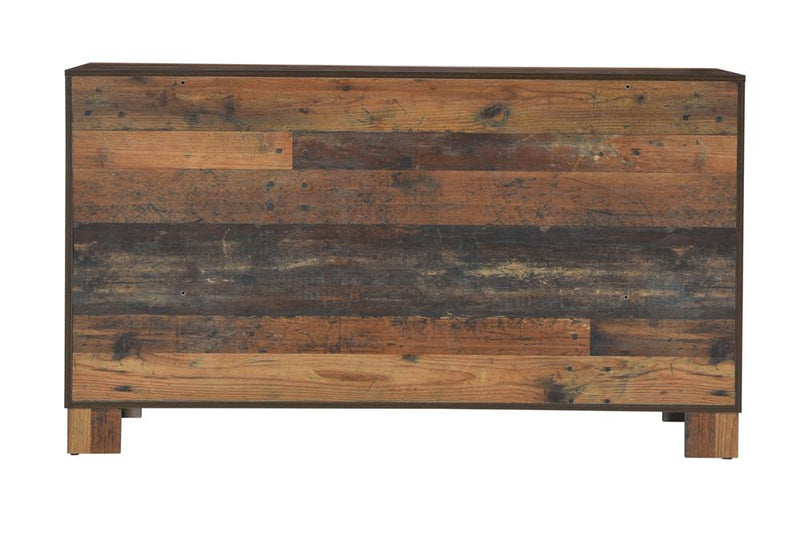 Sidney 6 Drawer Dresser Rustic Pine