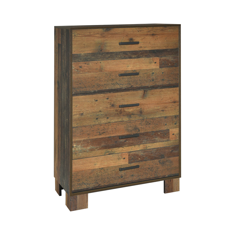 Sidney King Panel Bed Rustic Pine