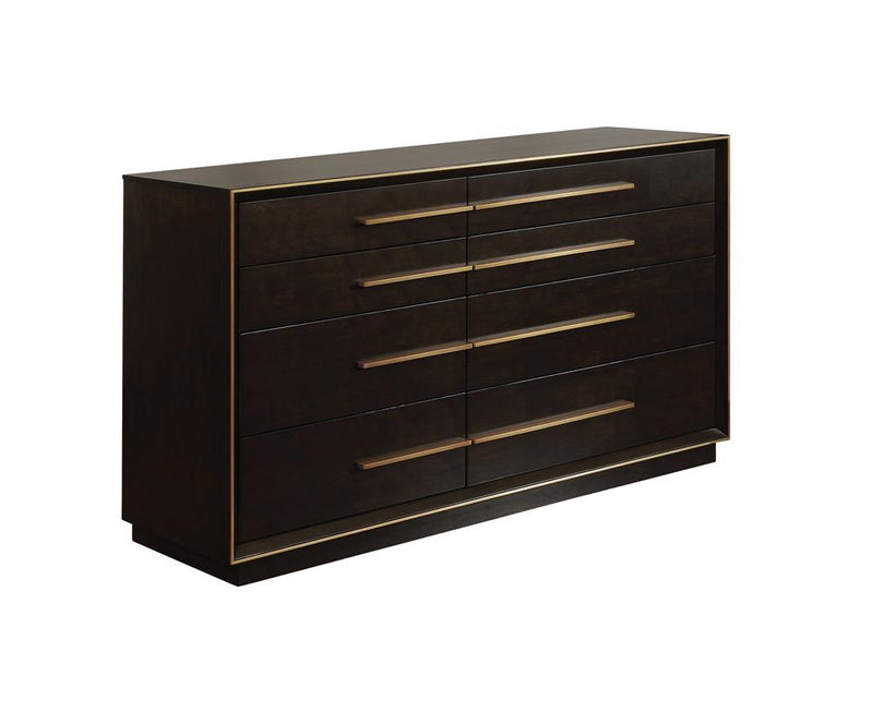 Durango 8 Drawer Dresser Smoked Peppercorn