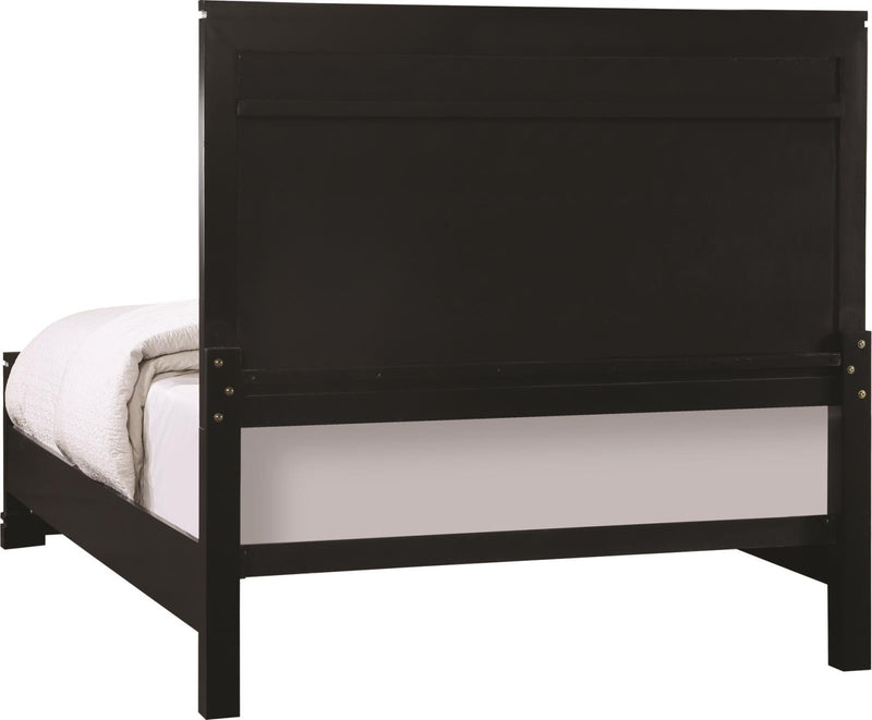 Eleanor Upholstered Tufted Bed Silver And Black