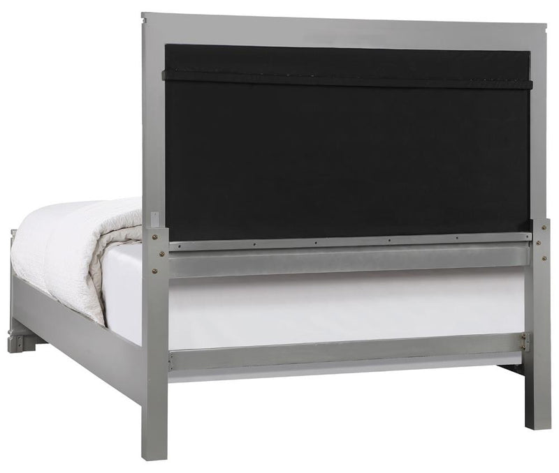 Eleanor Upholstered Tufted Bed Metallic