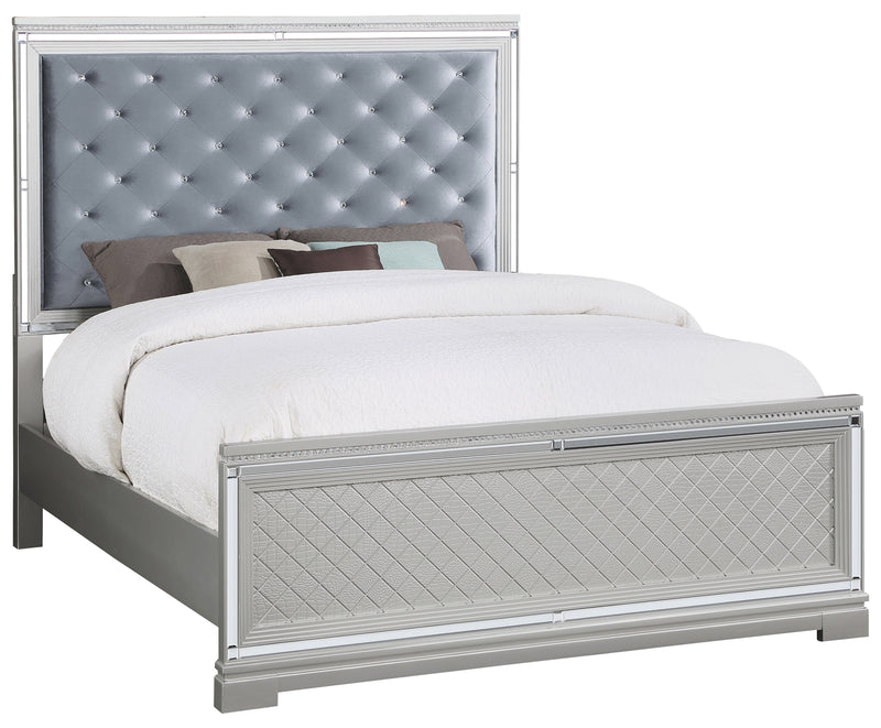 Eleanor Upholstered Tufted Bed White