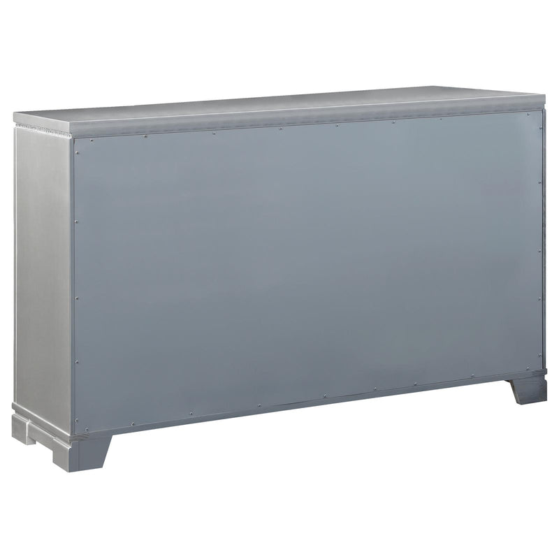 Eleanor Rectangular 6 Drawer Dresser Metallic