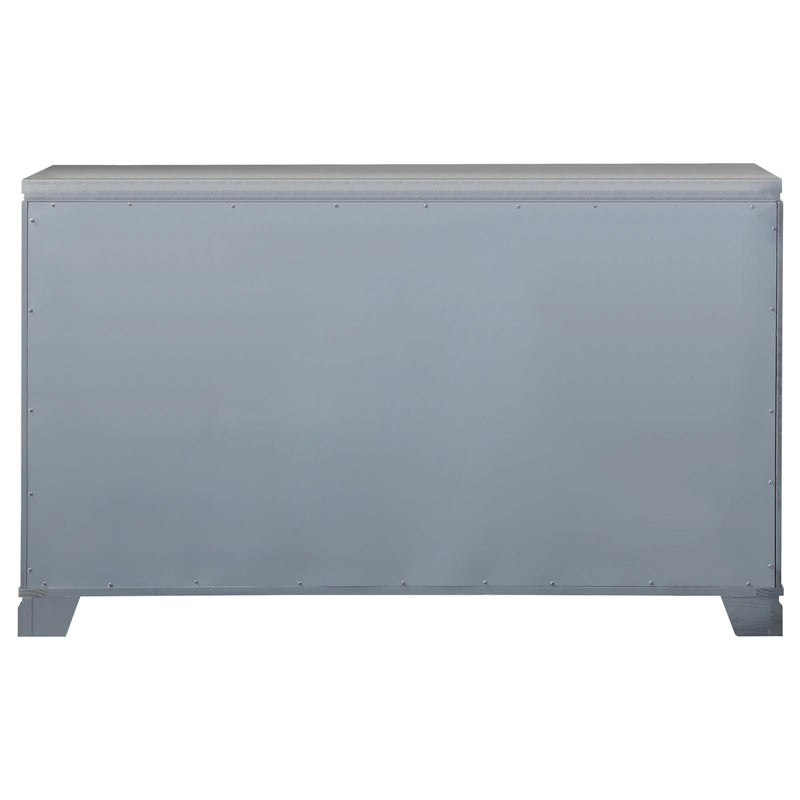 Eleanor Rectangular 6 Drawer Dresser Metallic