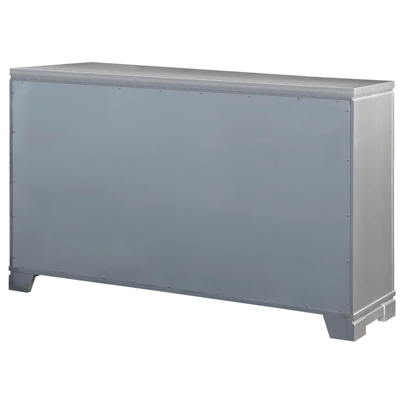 Eleanor Rectangular 6 Drawer Dresser Metallic