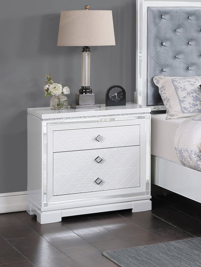 Eleanor Rectangular 6 Drawer Dresser Silver And Black