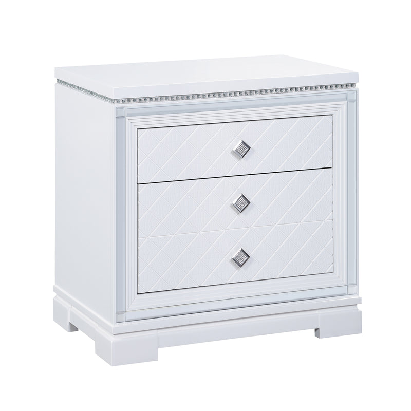 Eleanor Rectangular 5 Drawer Chest White