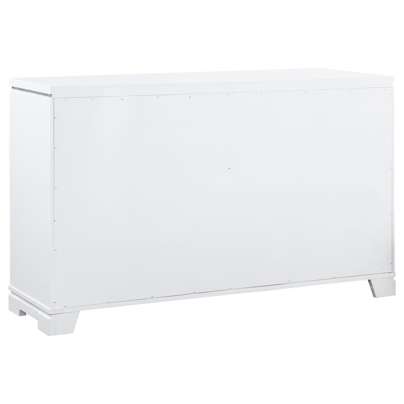 Eleanor Rectangular 6 Drawer Dresser White