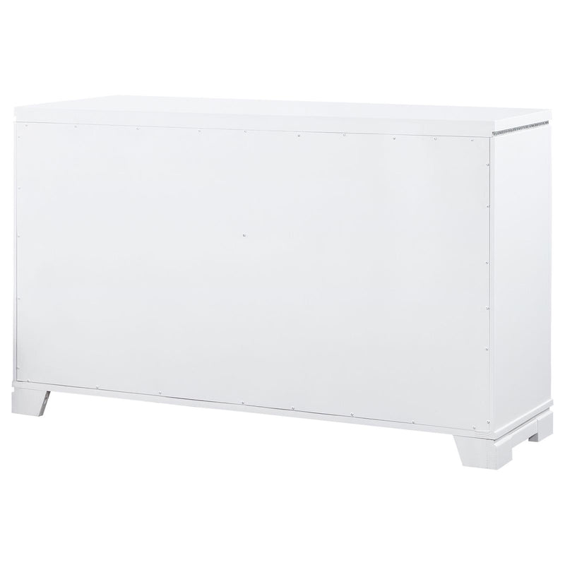 Eleanor Rectangular 6 Drawer Dresser White