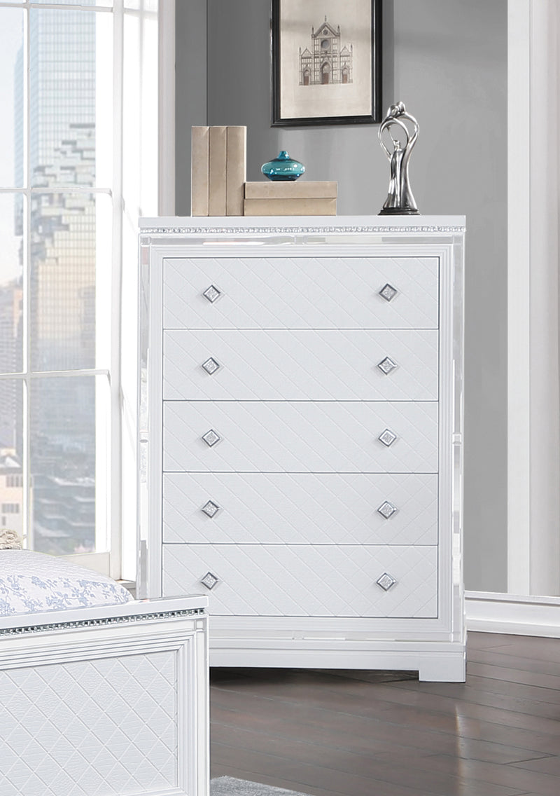 Eleanor Rectangular 6 Drawer Dresser White