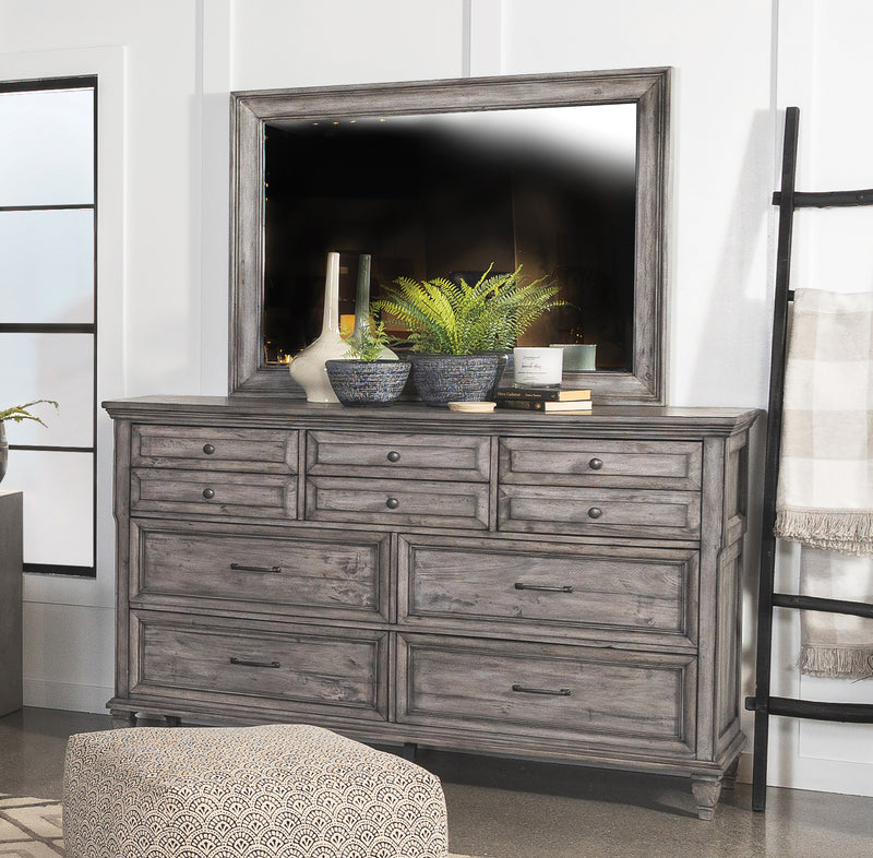 Avenue 8 Drawer Rectangular Dresser Grey