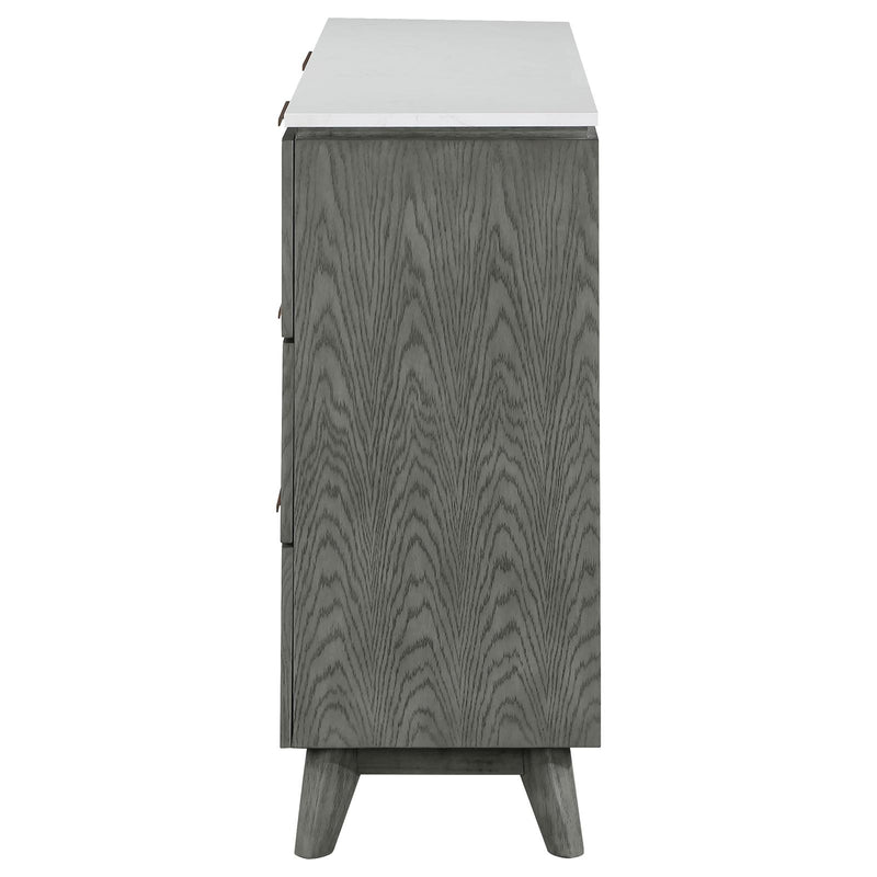 Nathan 6-Drawer Dresser Grey