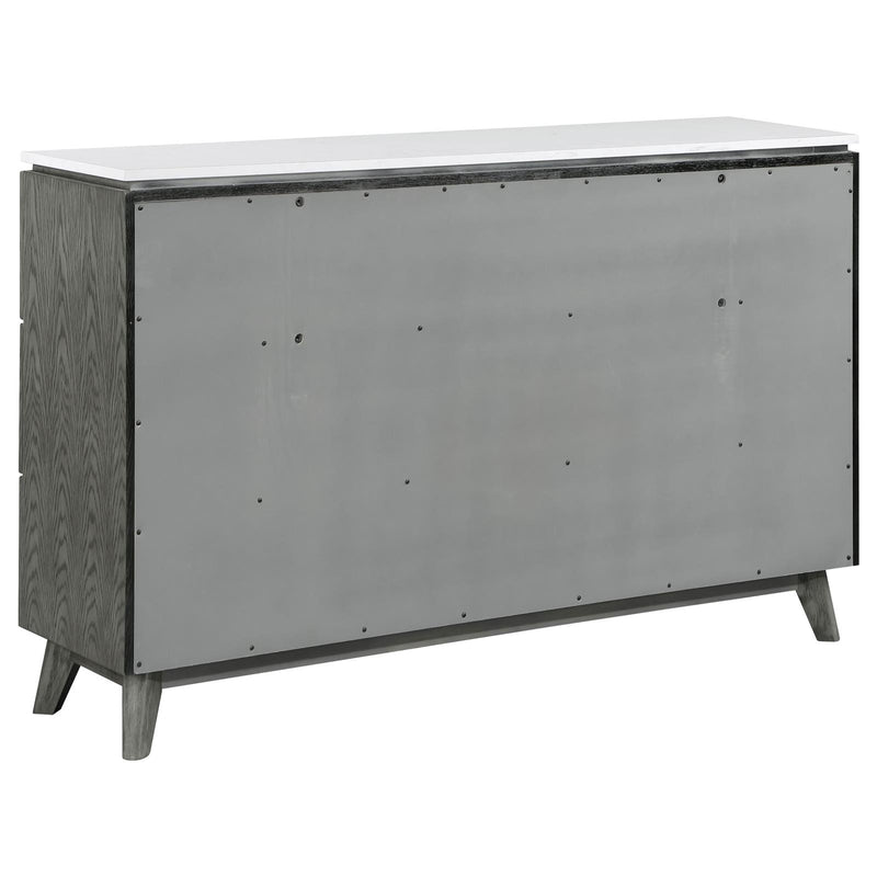 Nathan 6-Drawer Dresser Grey