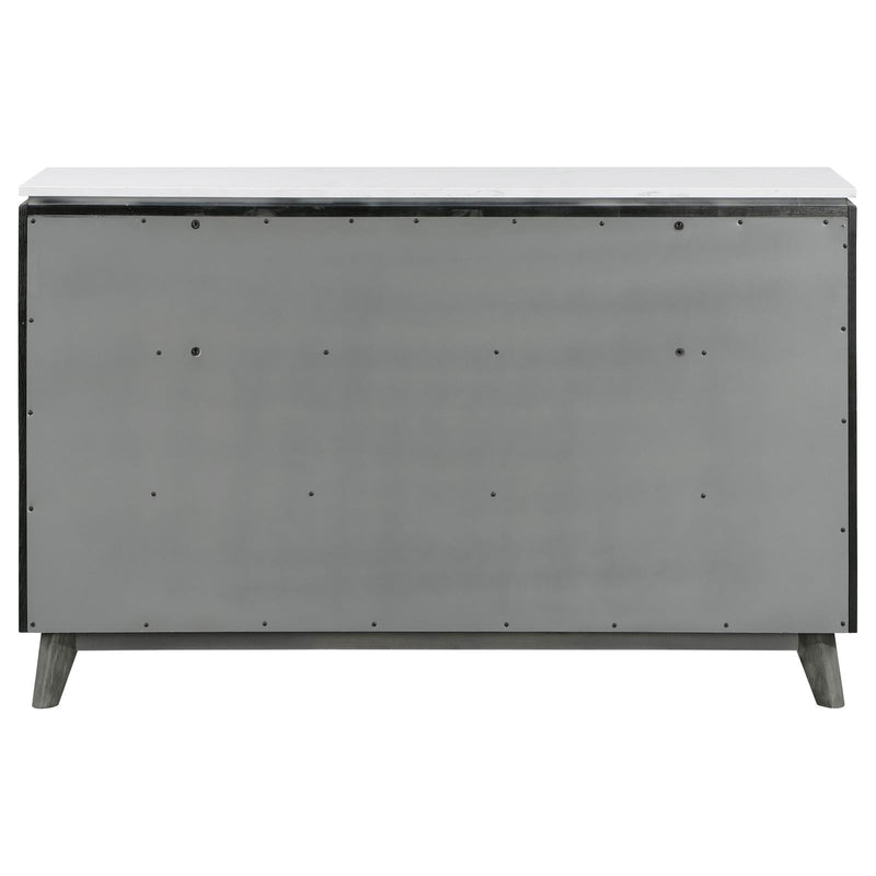 Nathan 6-Drawer Dresser Grey