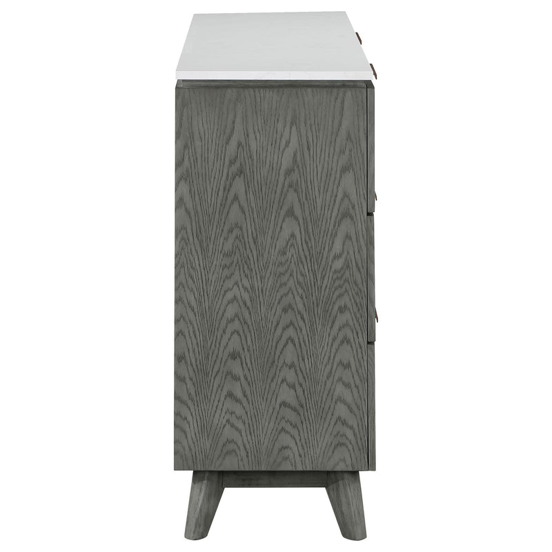 Nathan 6-Drawer Dresser Grey