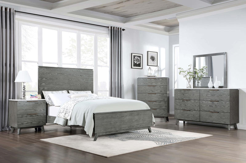 Nathan 5-Drawer Bedroom Chest Grey