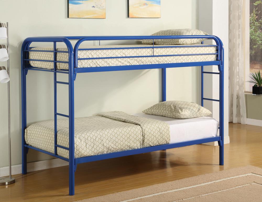 Morgan Twin Over Bunk Bed Blue