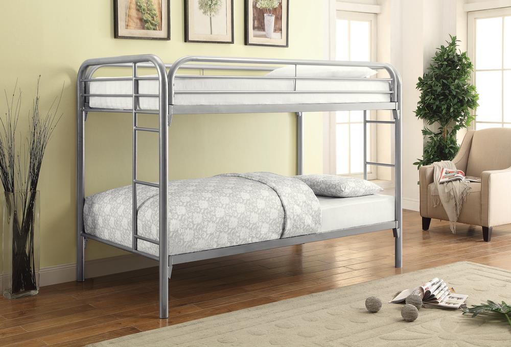 Morgan Twin Over Bunk Bed Silver