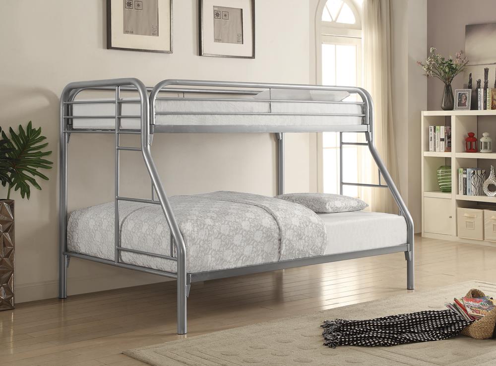 Morgan Twin Over Full Bunk Bed Silver