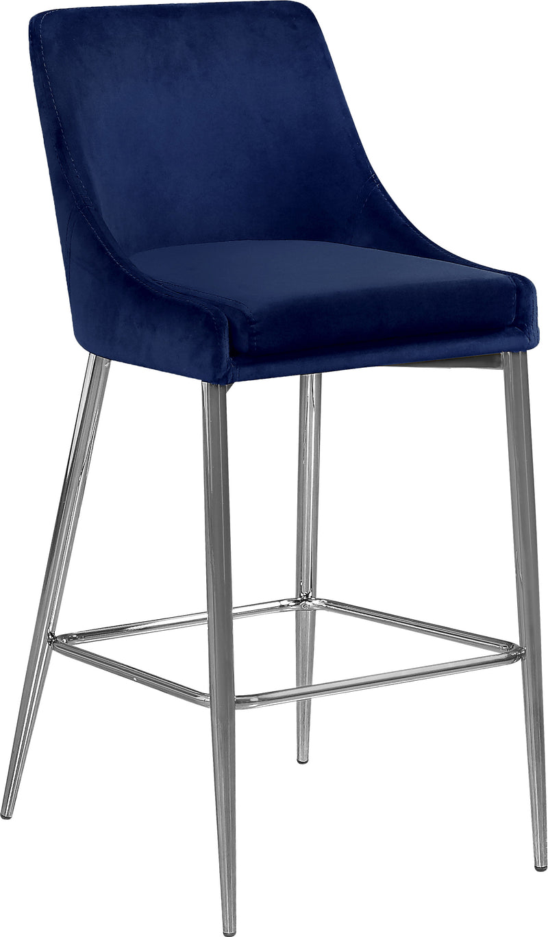 Karina Blue Velvet Counter Stool 790Navy-c