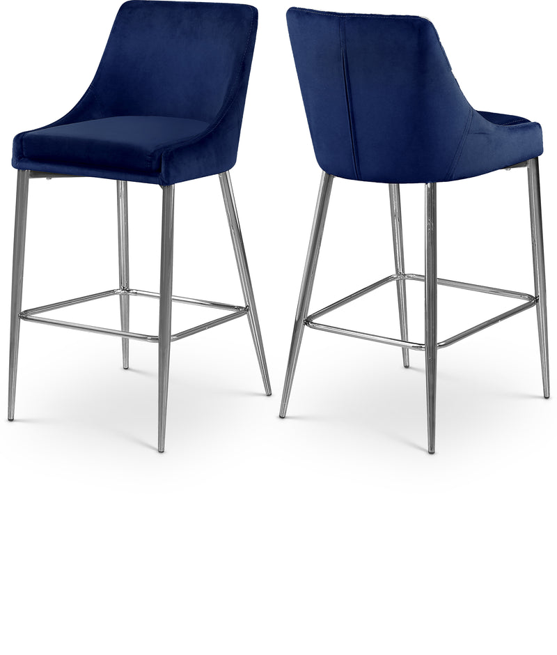 Karina Blue Velvet Counter Stool 790Navy-c