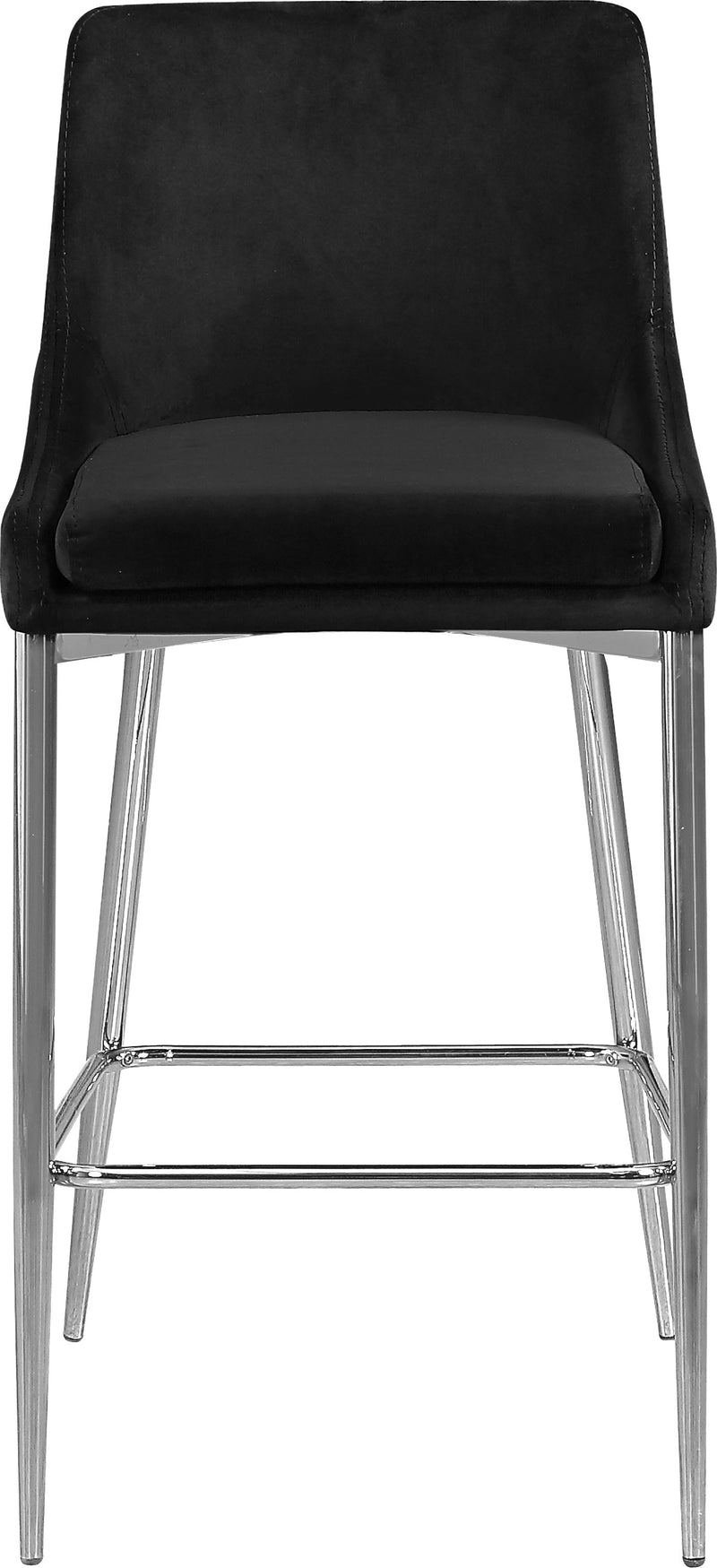 Karina Black Velvet Counter Stool 790Black-c