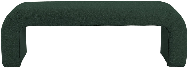 Niagara Green Boucle Fabric Bench 170Green