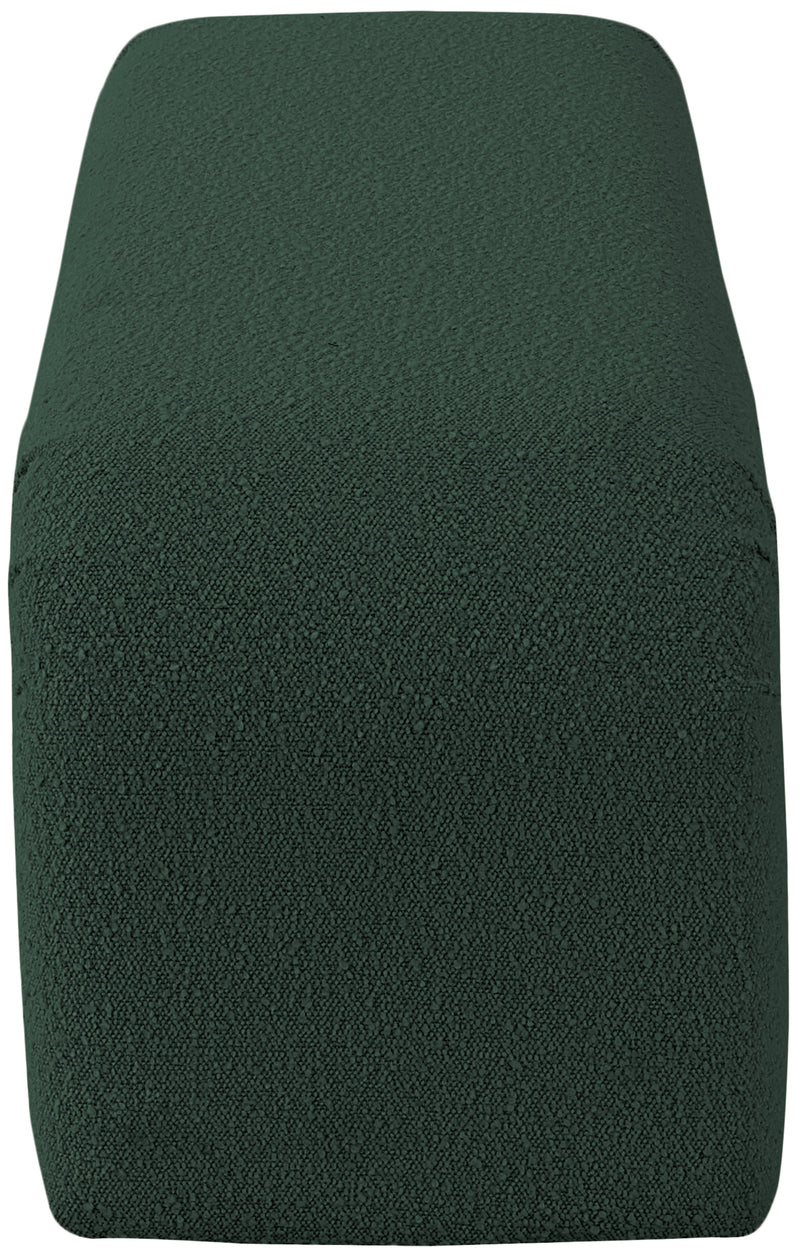 Niagara Green Boucle Fabric Bench 170Green