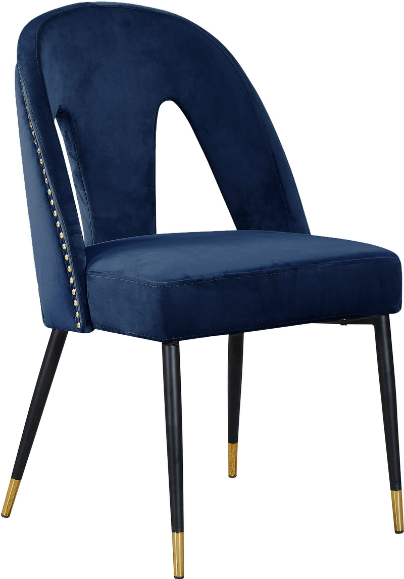 Akoya Blue Velvet Dining Chair