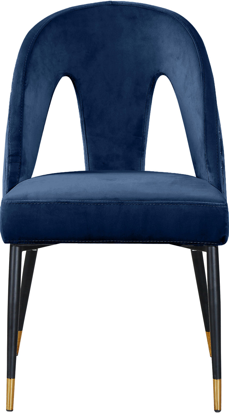 Akoya Blue Velvet Dining Chair