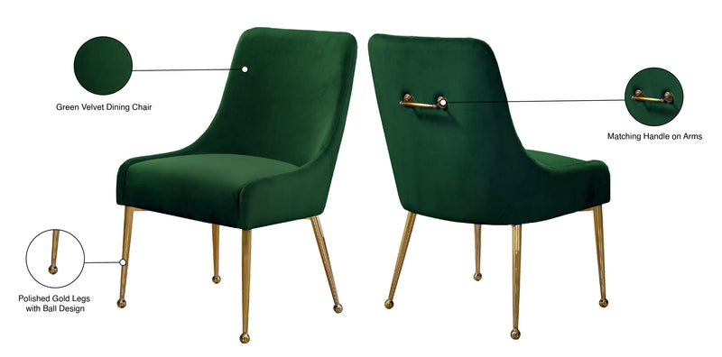 Owen Green Velvet Dining Chair