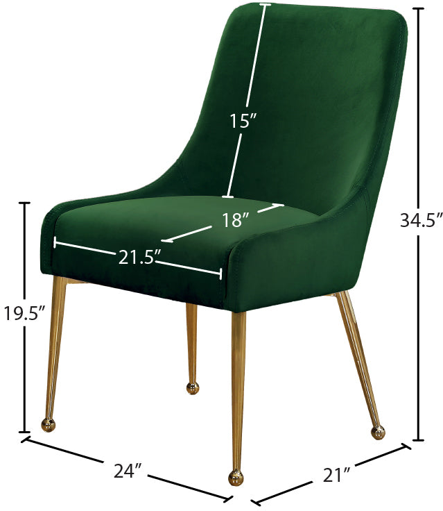 Owen Green Velvet Dining Chair