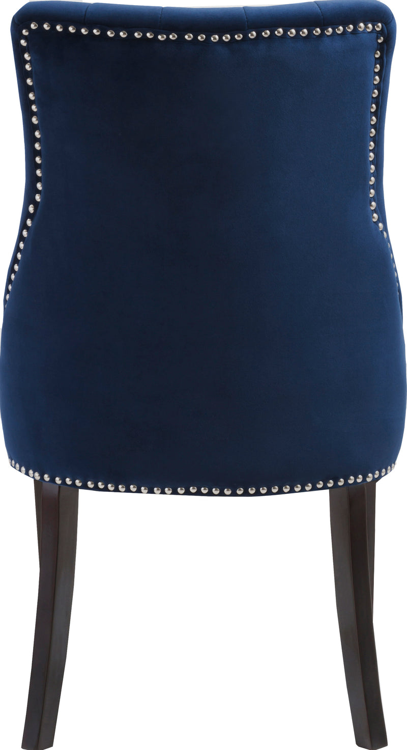 Oxford Blue Velvet Dining Chair