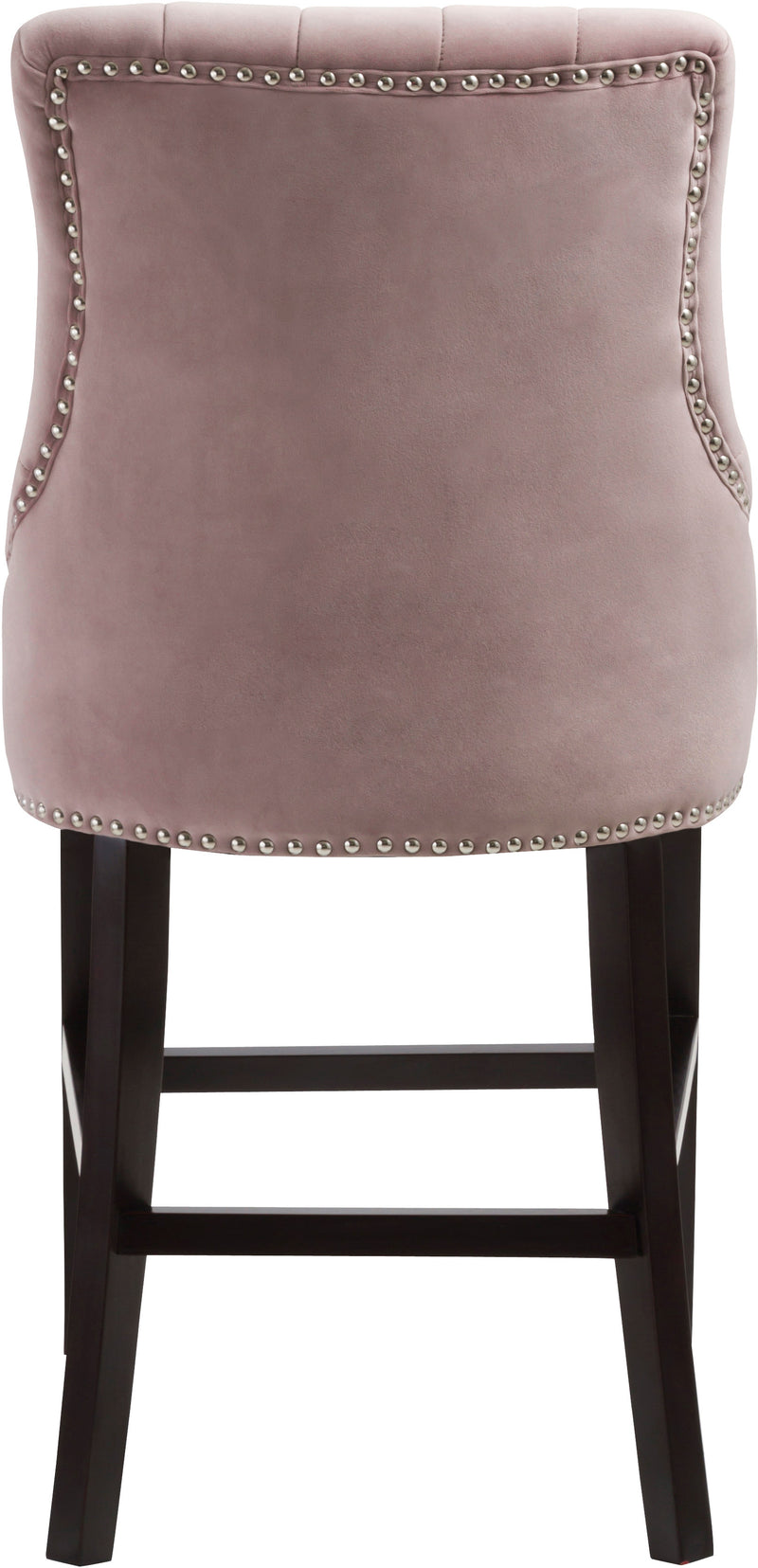 Oxford Pink Velvet Counter Stool