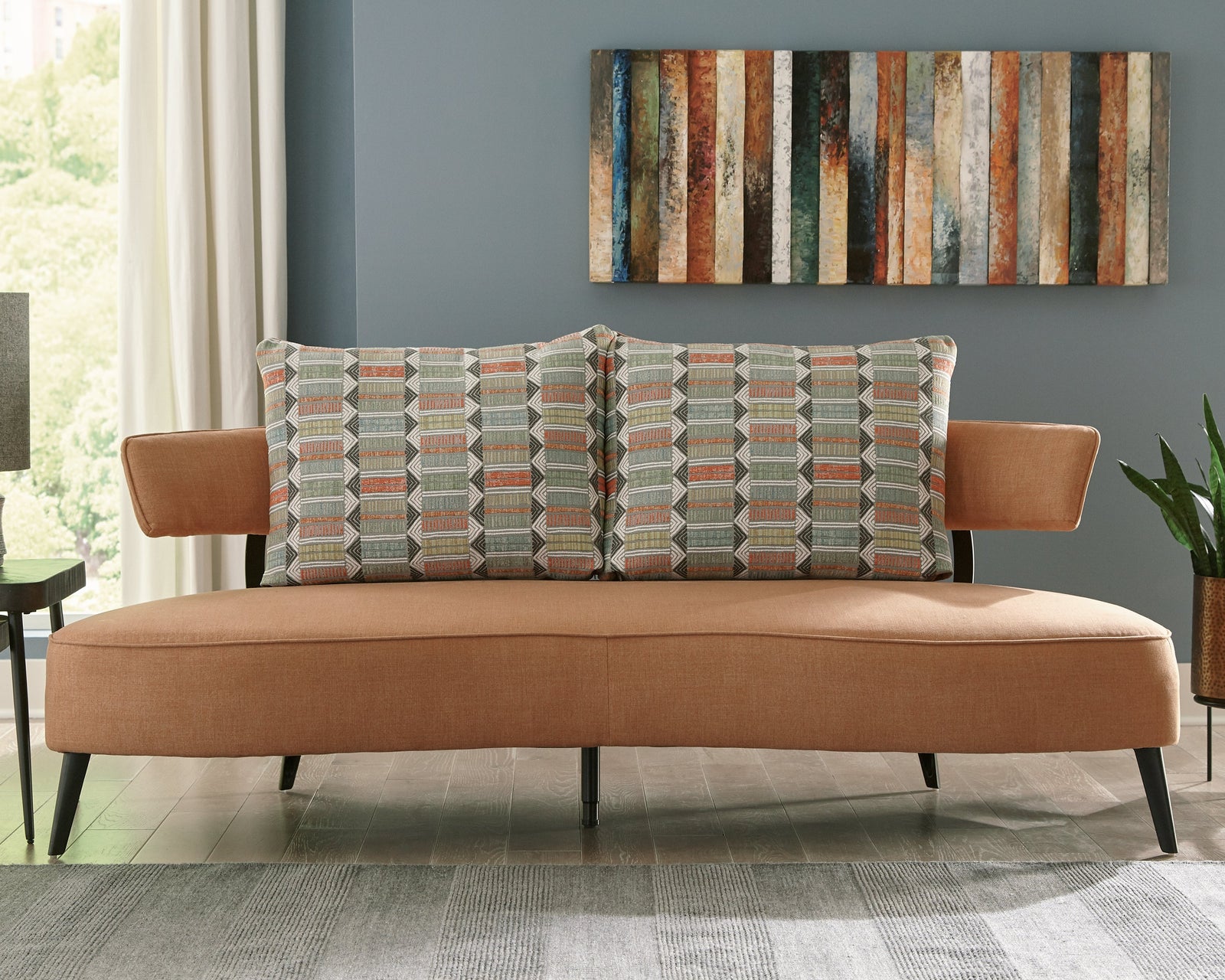 Hollyann Rust Chenille Rta Sofa