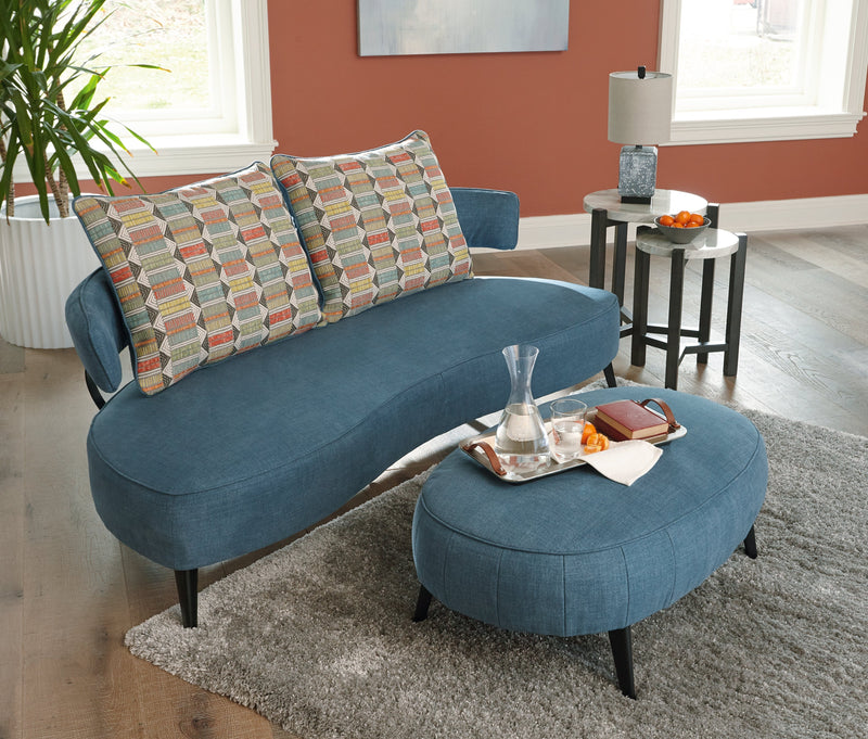 Hollyann Blue Chenille Rta Sofa