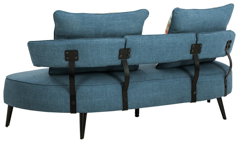 Hollyann Blue Chenille Rta Sofa