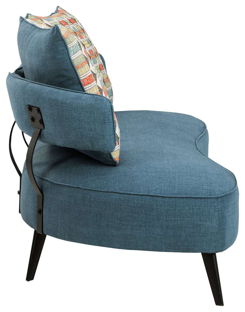 Hollyann Blue Chenille Rta Sofa