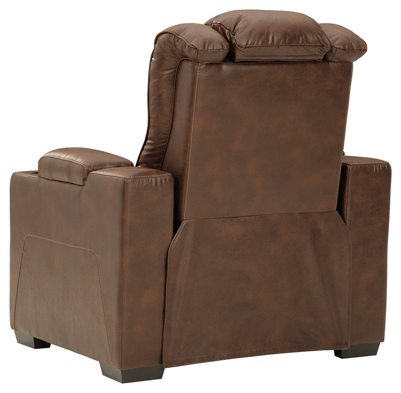 Owner's Box Thyme Faux Leather Power Recliner