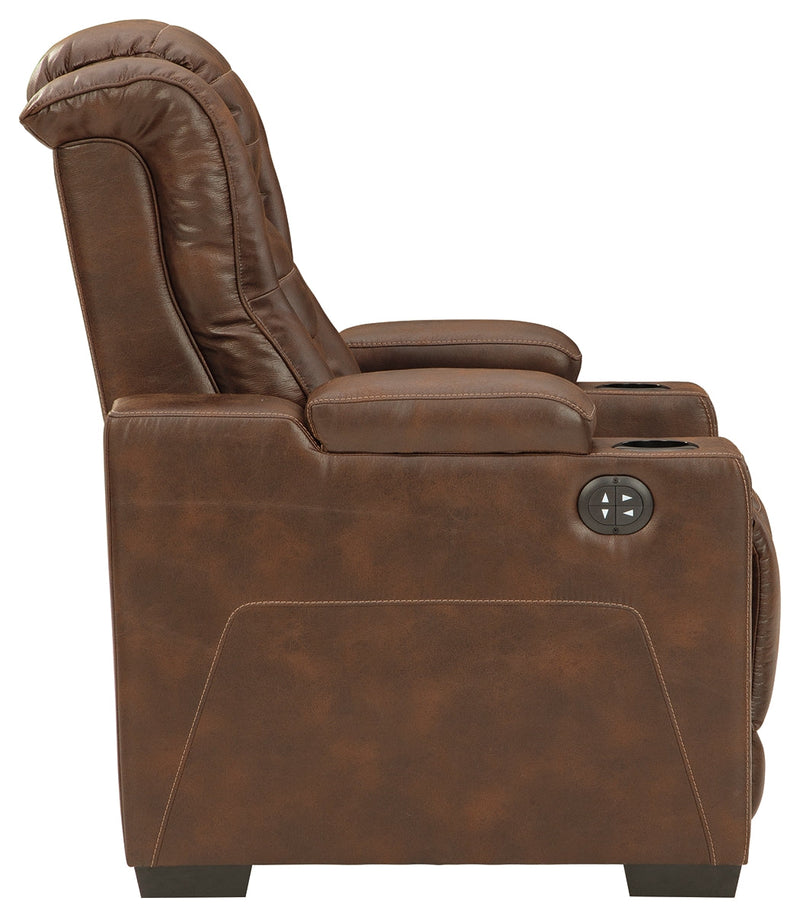 Owner's Box Thyme Faux Leather Power Recliner