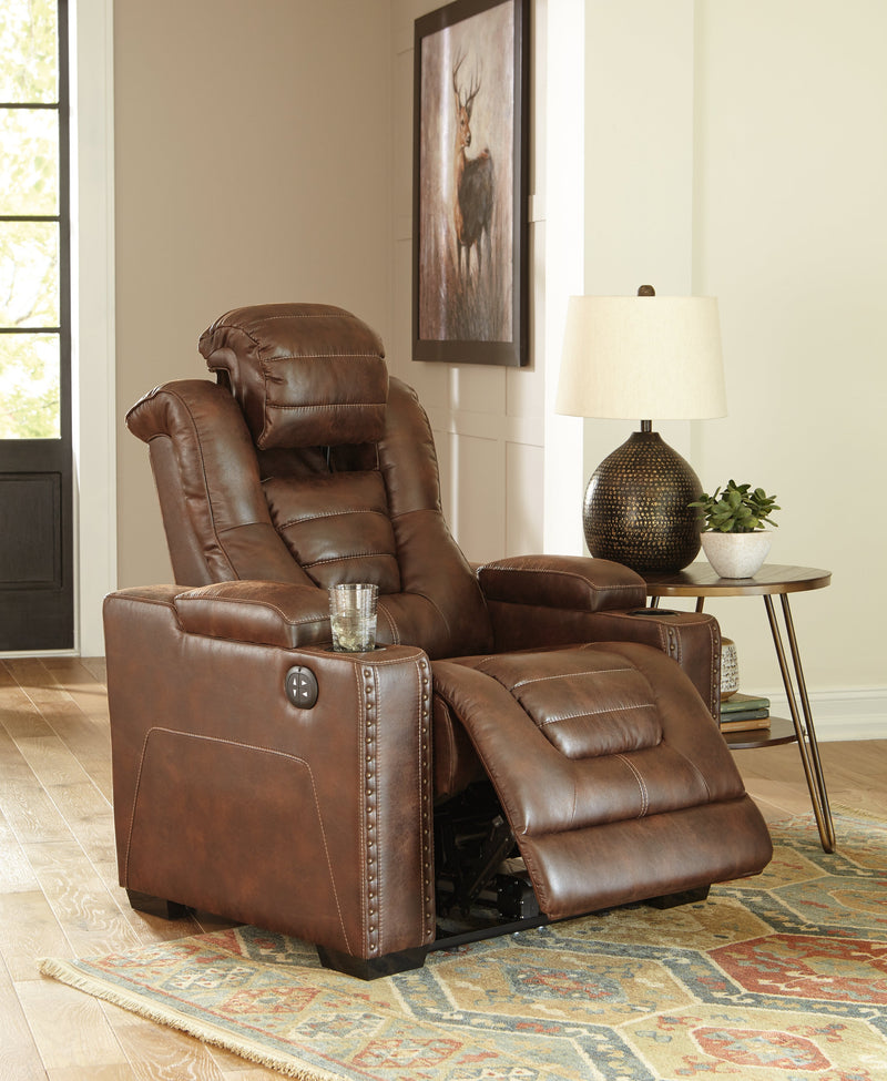 Owner's Box Thyme Faux Leather Power Recliner