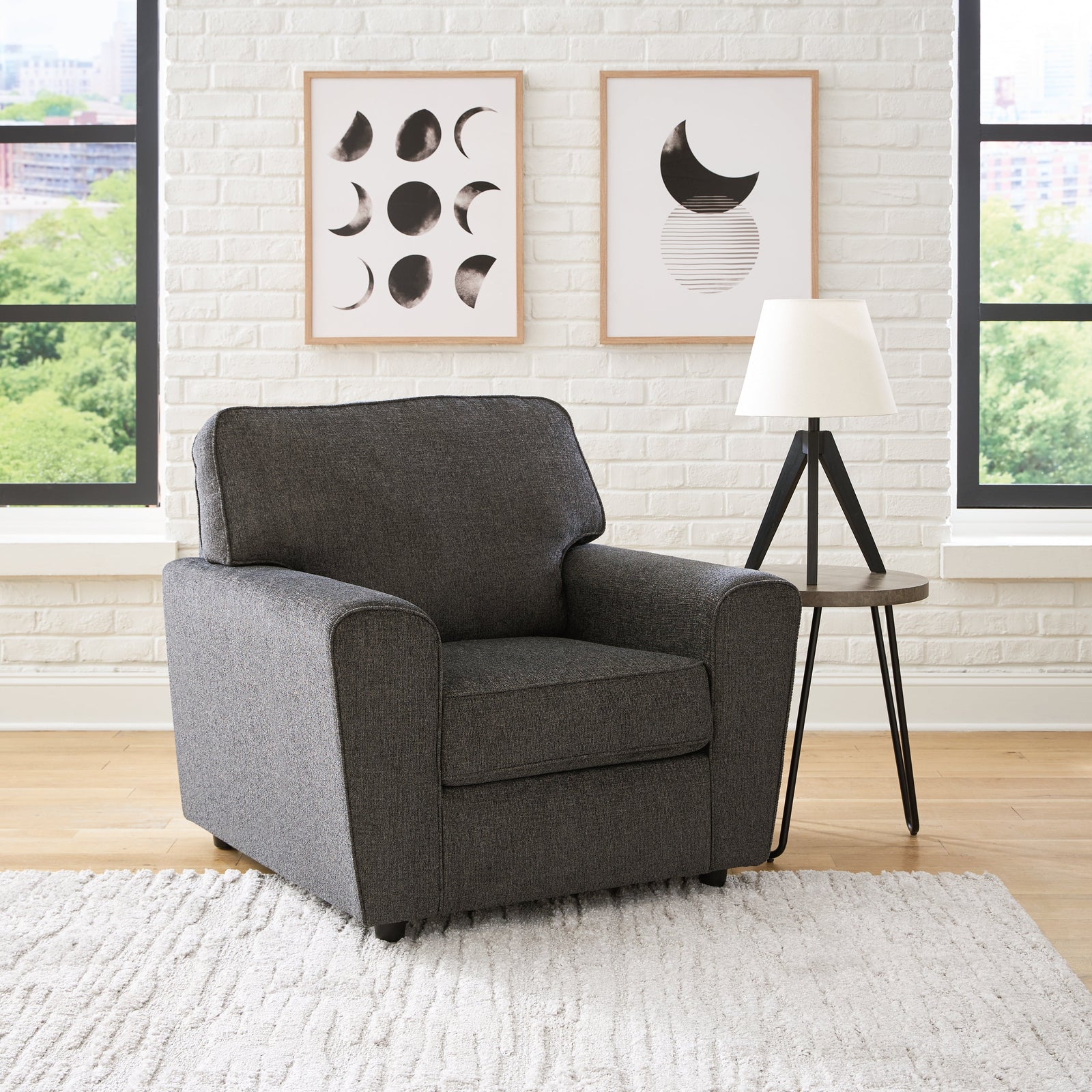 Cascilla Slate Chenille Chair