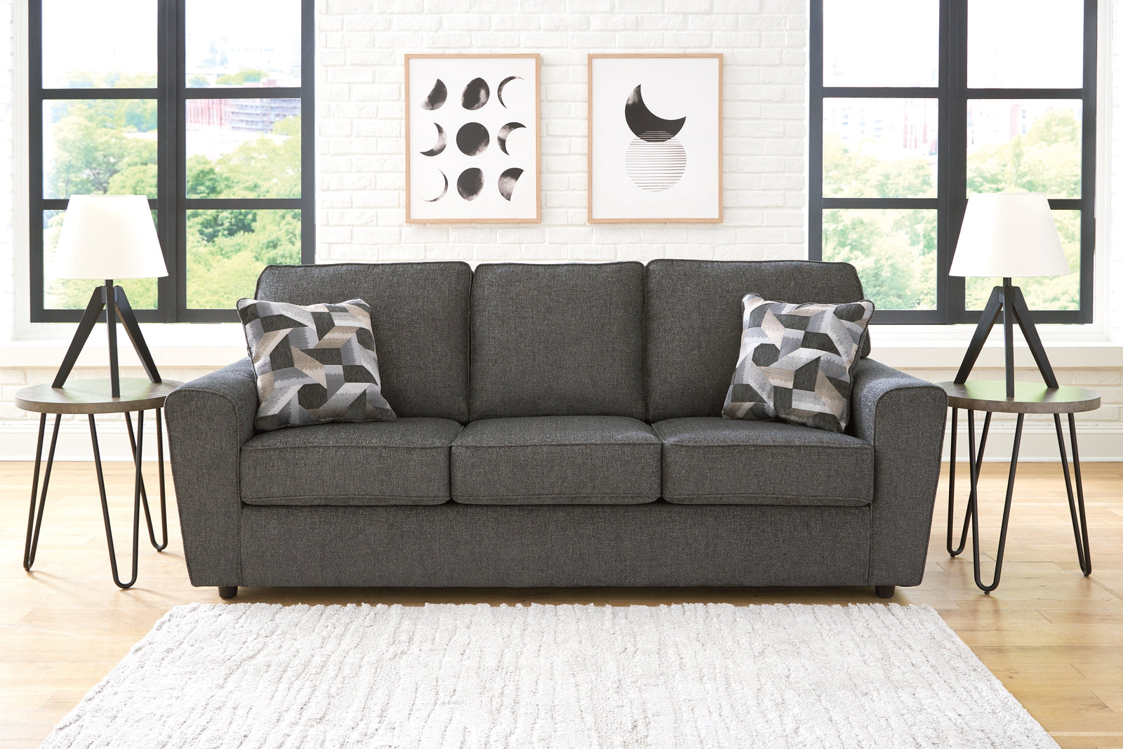 Cascilla Slate Chenille Sofa