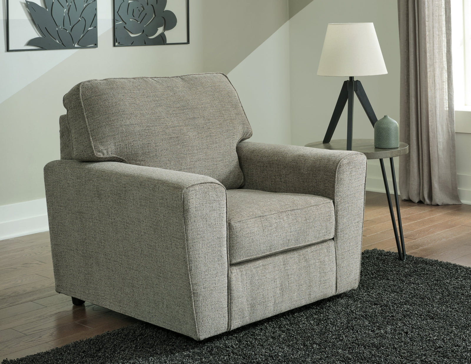 Cascilla Pewter Chenille Chair