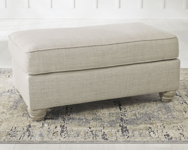 Traemore Linen Chenille Ottoman