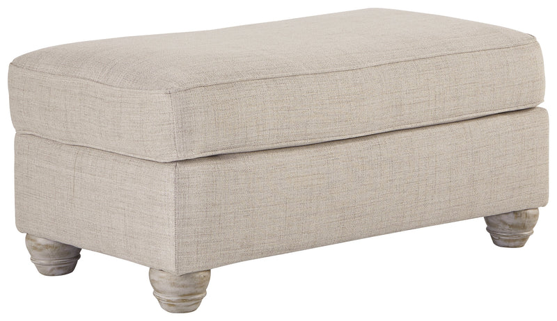 Traemore Linen Chenille Ottoman