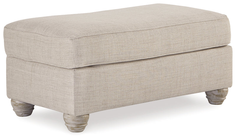 Traemore Linen Chenille Ottoman