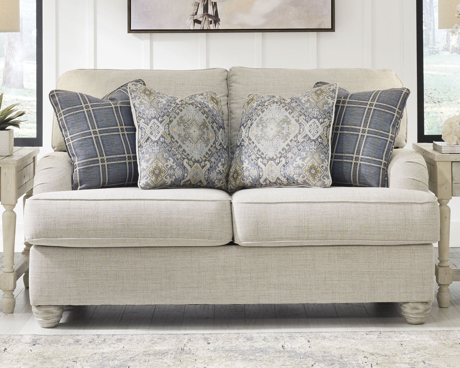 Traemore Linen Chenille Loveseat