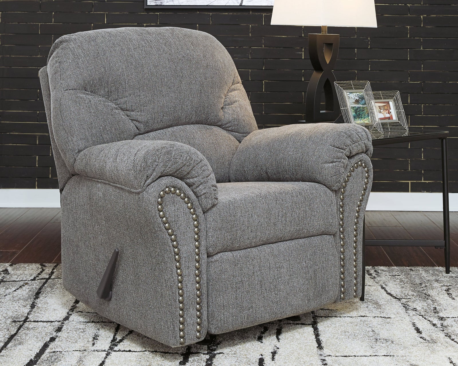 Allmaxx Pewter Chenille Recliner